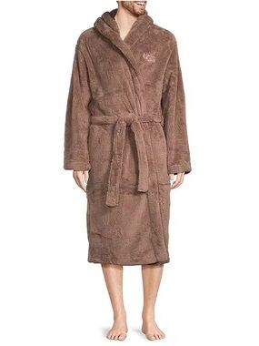 UGG Plush Hooded Bath Robe in All Spice